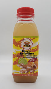 12 Pack Ginger Refresher Drink - 12 oz Bottles - 12 Total